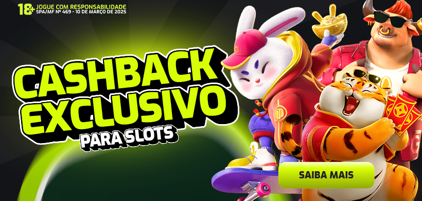 CASHBACK DIÁRIO DE SLOTS